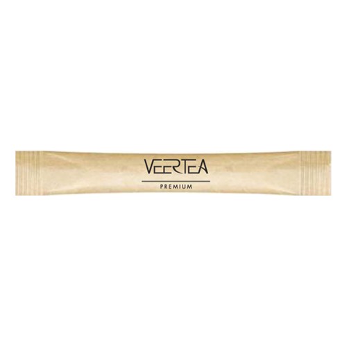 Cukier trzcinowy w stickach /saszetkach z logo Veertea 4g 1000 sztuk