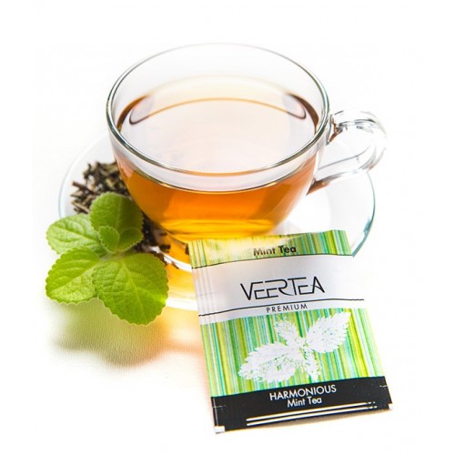 VEERTEA Harmonious Mint -herbata  mięta w saszetkach / kopertkach - 100 torebek- 3 opakowania