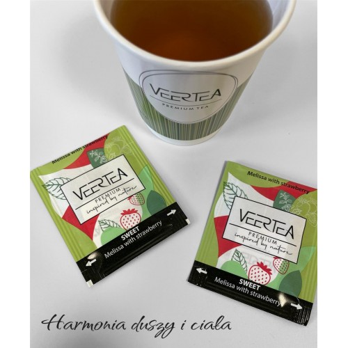 VEERTEA Melissa with strawberry - melisa z truskawką 100 szt.