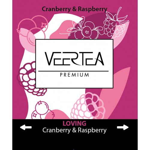 Herbata w kopertkach Veertea Loving Cranberry & Raspberry 2g