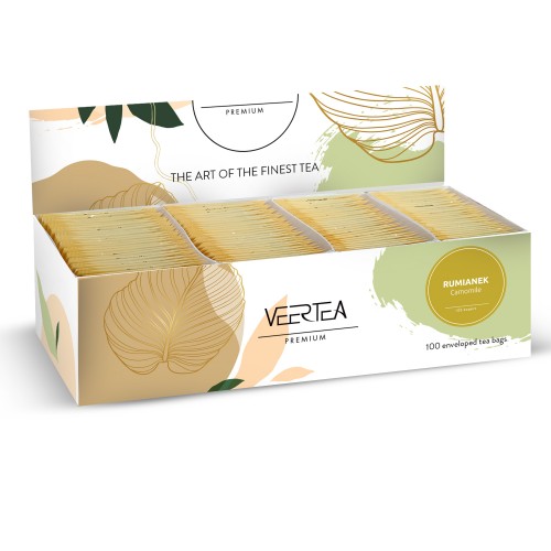 VEERTEA Sunny Camomile - herbatka  rumianek w saszetkach / kopertkach - 100 torebek